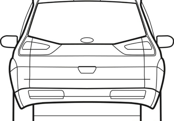Ford Galaxy (2007) (Ford Galaxy (2007)) - drawings of the car